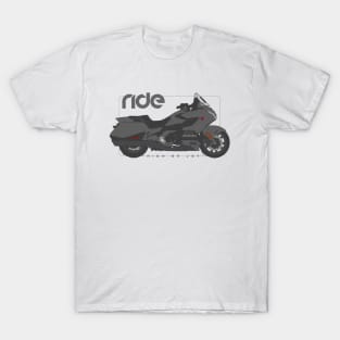 Ride gold wing gray T-Shirt